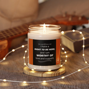Open image in slideshow, Scented Soy Candle, Motivational Candle for Self-Love, Inspirational Gift for Friends, Relaxation Candle, Home Decor Item
