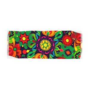**Celestial Harmony Light Scarf | Chakra Colors & Geometric Patterns by Live Source Divine**