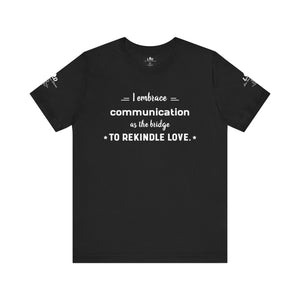 Open image in slideshow, Live Source Divine® Positive Affirmations T-Shirt – “Embrace Your Journey”
