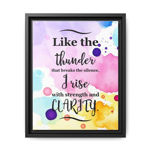 Open image in slideshow, Inspirational Framed Canvas Art, Motivational Wall Decor, Positive Affirmation Print, Home Office Decor, Gift for Her, Cheerful Wall Art
