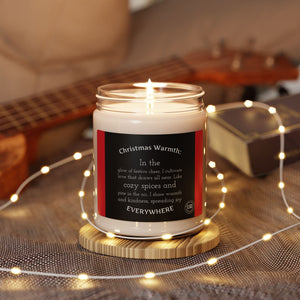 Open image in slideshow, Christmas Warmth Scented Soy Candle, Cozy Home Decor, Holiday Gift, Relaxation Candle, Aromatherapy, Festive Fragrances
