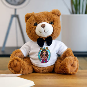 Live Source Divine Sagittarius Teddy Bear with Zodiac Print T-Shirt | Spiritual Gift