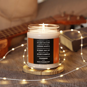 Open image in slideshow, Scented Candle, Cinnamon Vanilla, 9oz, Positive Affirmation, Home Decor, Aromatherapy, Meditation, Relaxation

