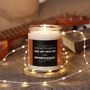 Open image in slideshow, Prosperity Scented Candle, 9oz - Aromatherapy for Joyful Living, Mindfulness Gift, Home Decor, Relaxation
