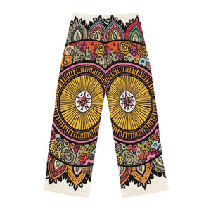 L.S.D Live Source Divine Geometric Lotus Mandala Chakra Motif Women's Pajama Pants | Ultimate Comfort & Style