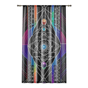 Live Source Divine® Chakra & Mandela Pattern Window Curtains