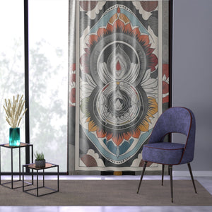 Live Source Divine® Chakra & Mandela Pattern Window Curtains