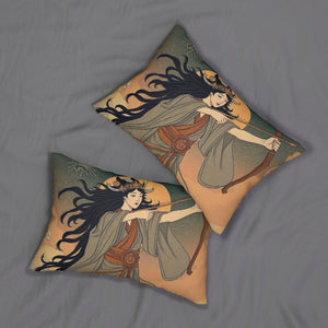 Open image in slideshow, Spun Polyester Lumbar Pillow - L S D Live Source Divine Lumbar Support Throw Pillow | Spun Polyester
