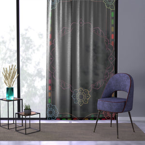 Live Source Divine® Chakra & Mandela Pattern Window Curtains