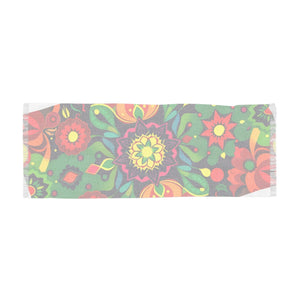 **Celestial Harmony Light Scarf | Chakra Colors & Geometric Patterns by Live Source Divine**