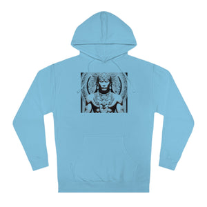 Open image in slideshow, Native American Headdress Hoodie | Elegant Tribal Art Sweatshirt | Live Source Divine Ancestral Design

