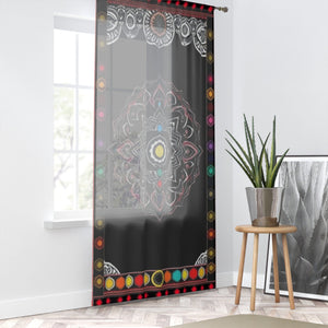Live Source Divine® Chakra & Mandela Pattern Window Curtains