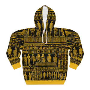 Live Source Divine® Geometric & Egyptian Print Pullover Hoodie – “Art Meets Comfort”