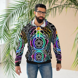 Celestial Harmony| Unisex Pullover Hoodies  T-Shirts with Chakra  Geometric Designs