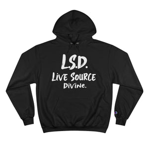 Open image in slideshow, Spiritual Champion Hoodie - Live Source Divine, Cozy Sweatshirt
