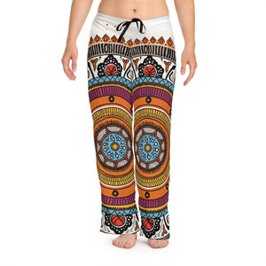 L.S.D Live Source Divine Geometric Lotus Mandala Chakra Motif Women's Pajama Pants | Ultimate Comfort & Style