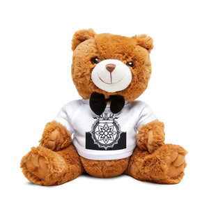 Open image in slideshow, **Live Source Divine Positive Quote Teddy Bear with Custom T-Shirt | Adorable Gift**
