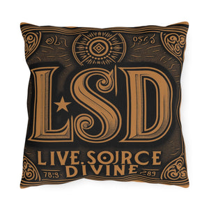 Open image in slideshow, Throw Pillows - Divine Living Collection with Celestial Symbols and Inspired Quotes
