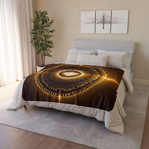 Open image in slideshow, Sherpa Blanket - Divine Manipura Solar Plexus Symbol Energy Center Design
