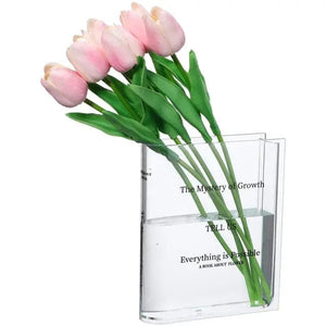 Open image in slideshow, Transparent Book Vase
