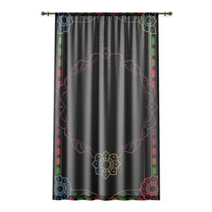 Live Source Divine® Chakra & Mandela Pattern Window Curtains