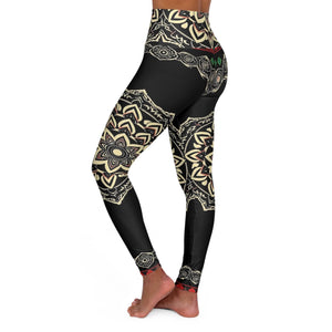 High Waisted Yoga Leggings (AOP)