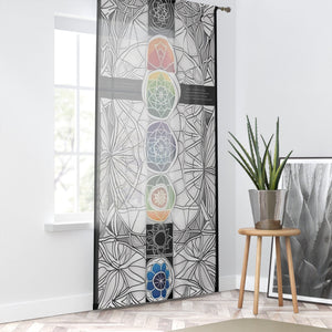 Live Source Divine® Chakra & Mandela Pattern Window Curtains