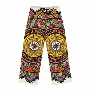 L.S.D Live Source Divine Geometric Lotus Mandala Chakra Motif Women's Pajama Pants | Ultimate Comfort & Style