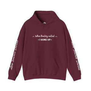 Open image in slideshow, Reality Hang-Up Hoodie
