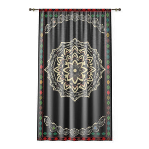 Live Source Divine® Chakra & Mandela Pattern Window Curtains