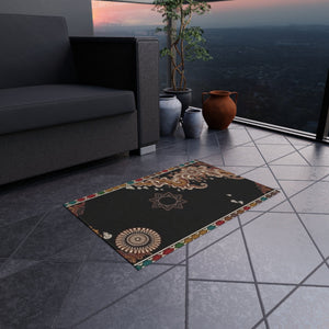 Open image in slideshow, L.s.D Live Source Divine® Chakra &amp; Celestial Meditation Outdoor Rug | Non-Skid
