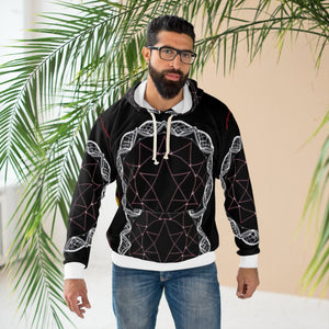 Open image in slideshow, Celestial Harmony  Unisex Pullover Hoodies  T-Shirts with Chakra  Geometric Designs
