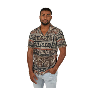 Open image in slideshow, Live Source Divine® Geometric &amp; Egyptian Print Pullover Hoodie – “Art Meets Comfort”
