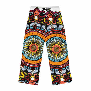 L.S.D Live Source Divine Geometric Lotus Mandala Chakra Motif Women's Pajama Pants | Ultimate Comfort & Style