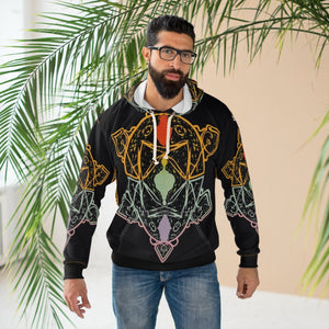 Open image in slideshow, L.s.D | Unisex Pullover Hoodies w/ Chakra  Geometric Designs&quot;

