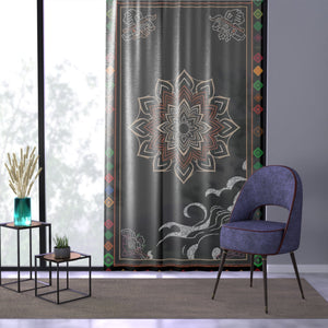 Live Source Divine® Chakra & Mandela Pattern Window Curtains