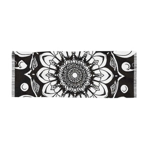 **Celestial Harmony Light Scarf | Chakra Colors & Geometric Patterns by Live Source Divine**