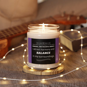 Open image in slideshow, Balance Scented Soy Candle - Harmony &amp; Peaceful Energy, Aromatherapy Gift, Home Decor, Relaxation, Mindfulness
