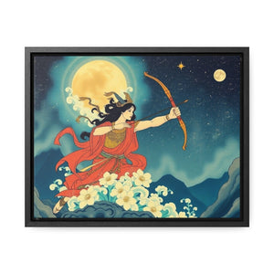 Open image in slideshow, Live Source Divine Sagittarius, Pluto Japanese Gallery Canvas Wrap: horizontal Frame”**
