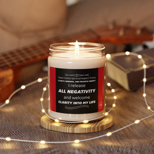 Open image in slideshow, Clarity Scented Soy Candle - Purity &amp; Positivity, Meditation Gift, Self-Care, Home Fragrance, Relaxation
